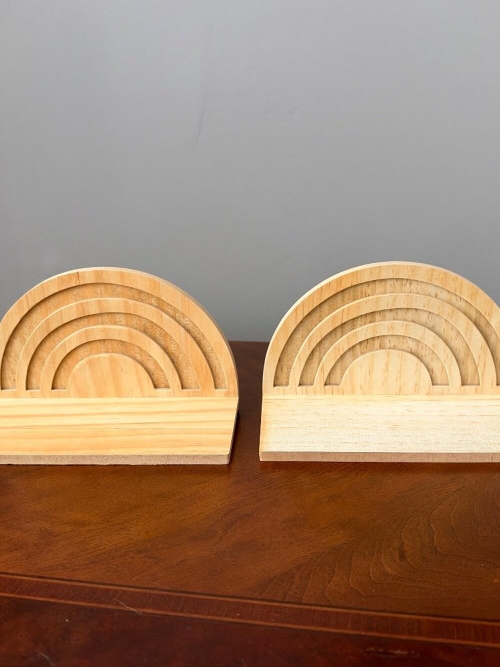 Horizon Group USA Rainbow Wall Display Shelves 7.5x3.75x4.5 Natural Bohemian